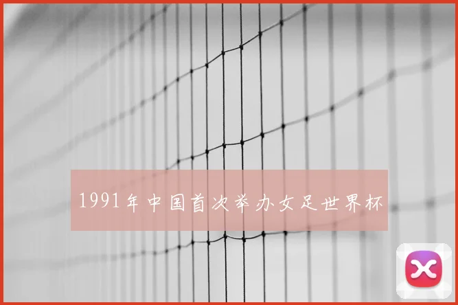 1991年中国首次举办女足世界杯
