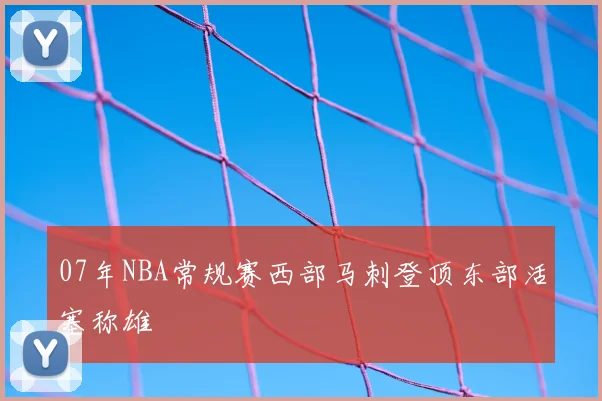 07年NBA常规赛西部马刺登顶东部活塞称雄